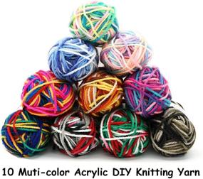 img 3 attached to JOYTAG Multicolor Crocheting Knitting Beginners