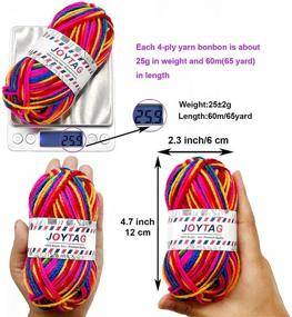 img 2 attached to JOYTAG Multicolor Crocheting Knitting Beginners