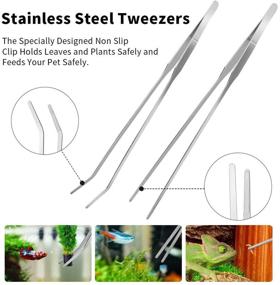 img 2 attached to 🐠 Cytheria Aquarium Aquascape Tools Kit: Premium Stainless Steel Tweezers, Scissors, Spatula Carrying Case - 6 Piece Set for Aquascaping, Bonsai, Plant Care & Algae Cleaning in Fish Tanks