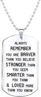 love necklace/dog tag - [always remember you are loved] - inspirational dog tag - top easter & christmas gift logo