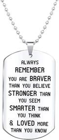 img 4 attached to Love Necklace/Dog Tag - [Always Remember You Are Loved] - Inspirational Dog Tag - Top Easter & Christmas Gift