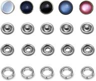 📿 secure your style with 50 sets of classic pearl prong ring snaps for western shirts—10mm snap fastener kit in clear storage box (5 color variations x 10 sets) logo