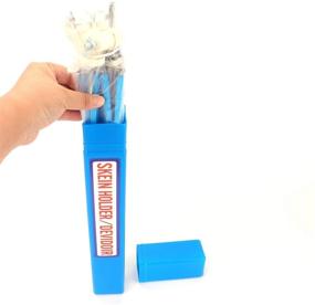 img 1 attached to 🔵 Tebery Объект чадка пряжи: Эффективный ручной вязальный инструмент с корпусом - Синий