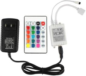 img 4 attached to 🔴 GALYGG 24 Key IR Remote Controller for RGB LED Strip Lights with Wireless Control Box and Power Supply Adapter