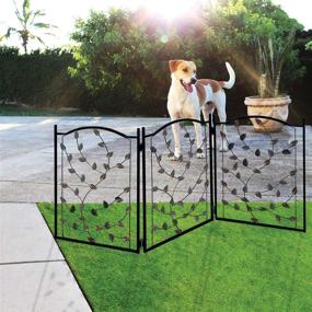 img 3 attached to 🐾 Etna Products TT Leaf Design Metal Pet Gate – Stylish and Durable Pet Barrier for Your Home