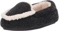 👞 heather boys' dearfoams hunter moccasin slipper shoes - optimized for slippers logo