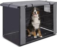 ❄️ water-repellent insulated dog crate cover for 42" crate - pet kennel cover only (no cage included) logo