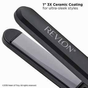 img 3 attached to 💁 Revlon Perfect Heat Ceramic Digital Flat Iron, 1 дюйм: Создайте гладкие и стильные пряди без усилий!