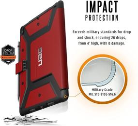 img 3 attached to UAG Metropolis Feather-Light Rugged Magma iPad Pro 10.5-inch/iPad Air 10.5-inch Case - Military Drop Tested [3rd Gen, 2019]