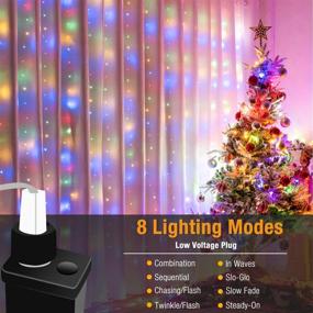 img 1 attached to 🎄 Premium 197FT Multicolor Christmas String Lights - Waterproof Outdoor Decorative Fairy Lights with 8 Lighting Modes for Bedroom, Party, and Tree Decoration