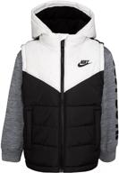 🧥 оставайтесь теплыми и стильными с курткой nike little puffer - детская одежда для мальчиков (модель: 76g481 001) логотип