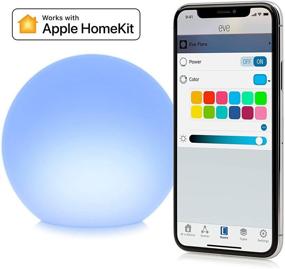 img 3 attached to 🏠 Apple HomeKit Enabled Smart Home Portable LED Lamp - Eve Flare, IP65 Water Resistant with Wireless Charging