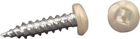img 1 attached to AP Products 012-PSQ50 CO 8 X 1 Colonial White Pan Head Square Recess Screw - Pack Of 50