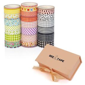 img 2 attached to 🎁 Washi Tape Set Gift Box: 30 Rolls of 15mm, 10mm and 3mm Arts and Crafts Tape - Decorative Masking Craft Cute Tape Combo, Perfect for Scrapbooking, Bullet Journaling, DIY and Planners!