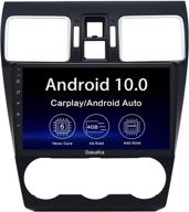 📱 dasaita 9" android 10 head unit for subaru forester wrx 2016-2019: bluetooth radio stereo, gps navigation, android auto, 1280x720 hd multimedia video player, wireless carplay, 4g/64g, px6 dsp logo