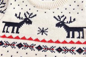 img 1 attached to 🎄 MULLSAN Kids' Sweater for Christmas Fireplace | Boys' Clothing Sweaters