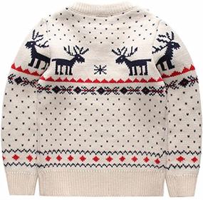 img 3 attached to 🎄 MULLSAN Kids' Sweater for Christmas Fireplace | Boys' Clothing Sweaters