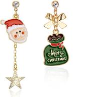 🎄 cute and funny christmas earrings for women and girls - bow, tree, santa - perfect holiday gifts logo