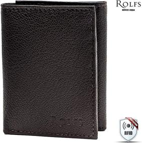 img 2 attached to Genuine Slimfold Men's Accessories by Rolfs: Trifold Blocking Wallet
