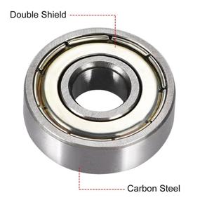 img 3 attached to 🔩 Uxcell Double Groove Bearing for Enhanced Power Transmission in Various Applications