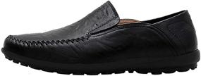 img 2 attached to 👞 Boleone Leather Casual Driving 1887 Brown47: Sophisticated and Stylish Driving Shoes for Men