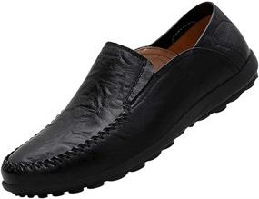 img 4 attached to 👞 Boleone Leather Casual Driving 1887 Brown47: Sophisticated and Stylish Driving Shoes for Men