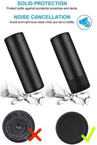 img 2 attached to 🏞️ Premium Silicone Protective Bottle Boot (2 Packs) for Wide Mouth Sports Water Bottles 12-40 oz - BPA Free, Anti Slip Bottom Cover - Compatible with Most Brands