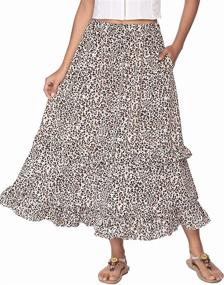 img 4 attached to 👗 Zeagoo Women's Clothing and Skirts with Pleated Elastic Pockets