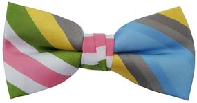 img 2 attached to Born to Love Boys: Pre Tied Adjustable Bow Tie with Dots, Stripes, Checkered, Plaid Patterns - Baby/Toddler Collection