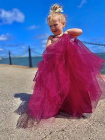 img 1 attached to 👗 Burgundy Little Pageant Dresses: Elegant Formal Attire for Girls' Clothing and Dresses