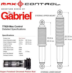 img 1 attached to Enhance Your Ride Quality with Gabriel 77829 CONTROL Monotube Absorber