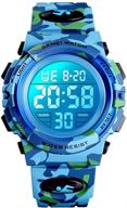 🕘 jianxiang kids digital watch: sporty & waterproof chronograph led wristwatch for 5-15 year old boys and girls logo
