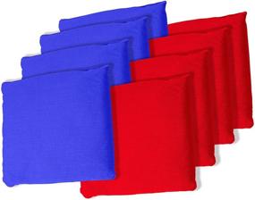 img 3 attached to 🔵 Premium Regulation Sized Cornhole Bag Set - High-Quality Canvas Bags with Waterproof Plastic Lining for Kids and Adults (8 Pack, Blue/Red) (80-BGBLU-RED-8)