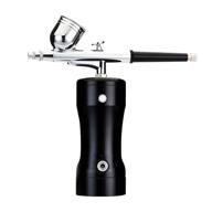 💄 snefe airbrush kit: rechargeable mini compressor spray gun for makeup, nails, art & more logo