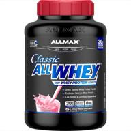 🍓 allmax классический протеиновый порошок strawberry allwhey (5 фунтов) логотип