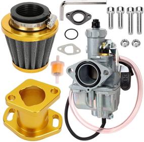 img 4 attached to FVRITO VM22 Carburetor Carb Performance Впускная труба Главный воздушный фильтр Адаптационный комплект для Predator 212Cc 196Cc GX160 GX200 6