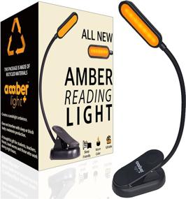 img 4 attached to 📚 2021 Amber Book Light: Advanced Blue Light Blocking with 7 Warm LED's - USB-C Rechargeable - Complete Reading Light Gift Bundle for Bookworms