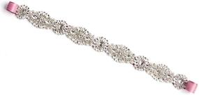 img 3 attached to 💎 Sparkling ECHAIN Diamond Crystal Beaded Wedding Women's Belt – A Radiant and Elegant Accessory