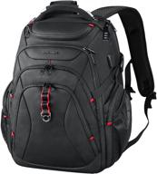 kroser water repellent black backpacks for women with computer compartment logo