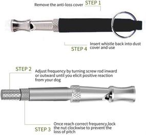 img 3 attached to 2020 Upgrade HEHUI Dog Whistle with PDF Electronic Training Tutorial - Adjustable Pitch Stainless Steel Dog Training Whistle for Safety, Complete with Free Lanyard