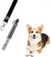 2020 upgrade hehui dog whistle with pdf electronic training tutorial - adjustable pitch stainless steel dog training whistle for safety, complete with free lanyard logo