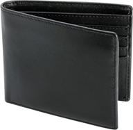 🔒 ultimate protection: leather bifold wallet with secure blocking windows logo