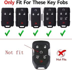 img 3 attached to Key Fob Cover Case For 2014-2018 GMC Sierra 2015-2018 Canyon Key Cover Smart Remote 3/4/5/6 Button Control Protector 3/4/5/6 Button （Purple）