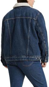 img 1 attached to Levis Womens Ex Boyfriend Trucker Addicted Women's Clothing