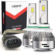 лампы lasfit 9006 hb4 led: ультраяркий комплект преобразования 6000k для низких противотуманных фар - 60 вт, 6000 лм | простая установка «подключи и играй» логотип