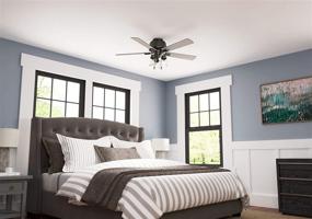 img 1 attached to 🔆 Hunter Hartland: Ultra-stylish LED Ceiling Fan with Pull Chain, 52" Noble Bronze Finish