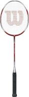 🏸 silver wilson wrt87190u3 attacker badminton racquet logo