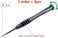 dogxiong 3-pack 0.6mm y tip screwdriver set for iphone x, 7, 🐶 8 plus & apple watch - tripoint, triwing, pentalobe bottom repair tool kit logo