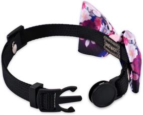 img 2 attached to 🐱 Freewindo 6Pcs Breakaway Cat Collar with Bow Tie and Bell: Adjustable Collar for Cats & Puppies with Bonus Dog Bow Ties