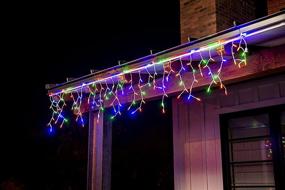 img 1 attached to Joiedomi 300 (3×100) LED Christmas Icicle Lights For Indoor &Amp